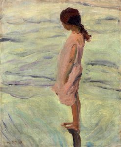 Joaquin Sorolla y Bastida - Después de puesto el sol (1907)