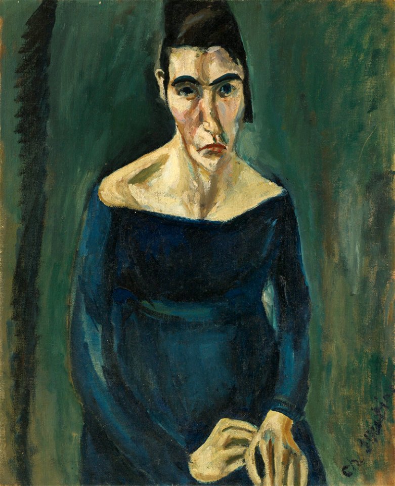 'La Folle' by Chaïm Soutine, 1918