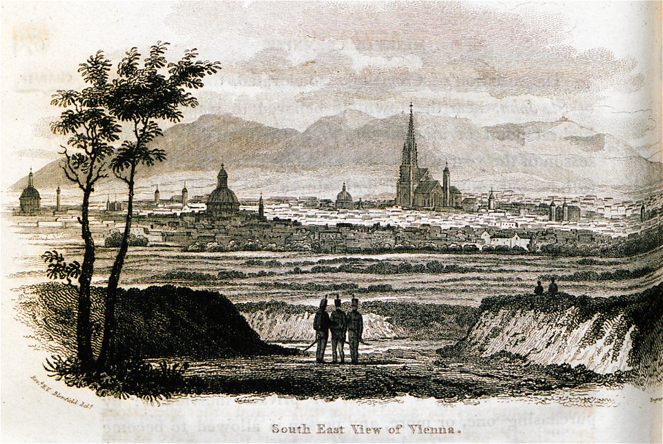 South East View of Vienna - Clarke Edward Daniel - 1816