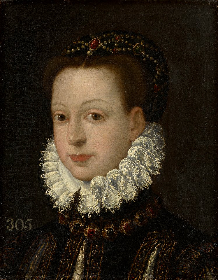Spanish School, 16th century - Portrait of a Lady, possibly Infanta Isabella Clara Eugenia of Spain (1566-1633) - RCIN 402954 - Royal Collection