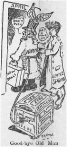Sottek cartoon about the end of the winter of 1903-04