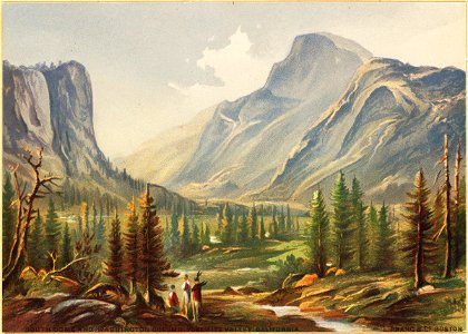 South Dome and Washington Column, Yosemite Valley, California (Boston Public Library)