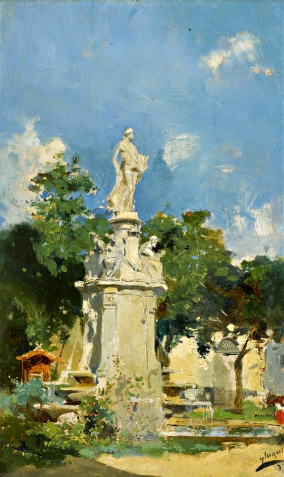 Joaquin Sorolla y Bastida - La Fuente de Apolo, Madrid