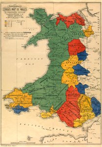 Southall's census map of Wales