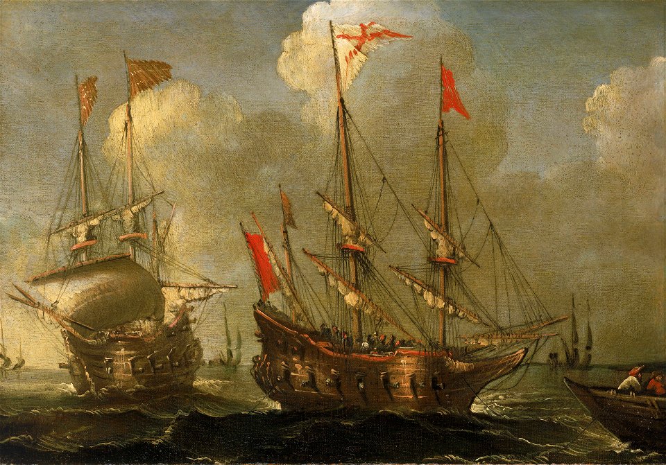 Spanish Ships at Anchor RMG BHC0756