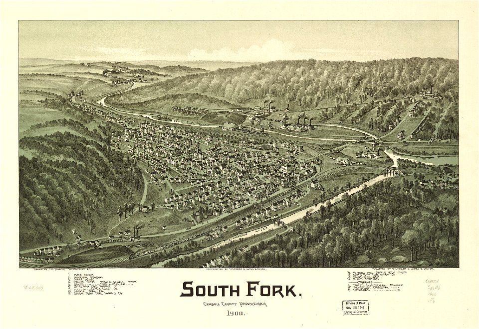 South Fork, Cambria County, Pennsylvania 1900. LOC 75696543