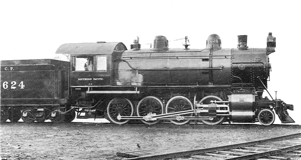 Southern Pacific Railroad Vauclain Consolidation locomotive (Howden, Boys' Book of Locomotives, 1907)