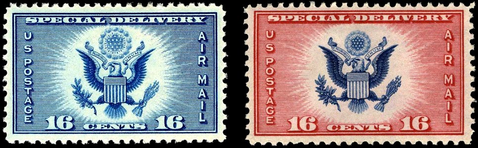 Special Delivery Airmail stamps 1