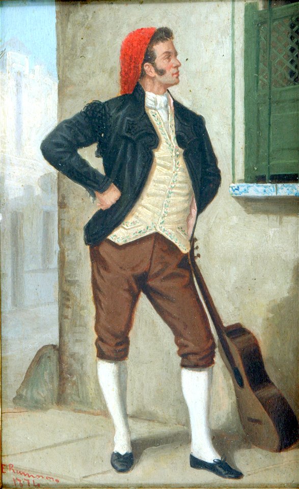 Spanish man with guitar