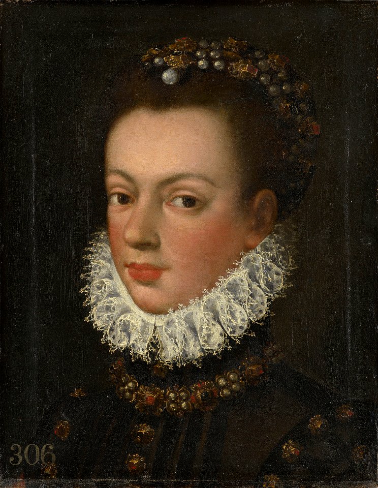 Spanish School, 16th century - Portrait of a Lady, possibly Infanta Catalina Micaela of Spain (1567-1597) - RCIN 402957 - Royal Collection
