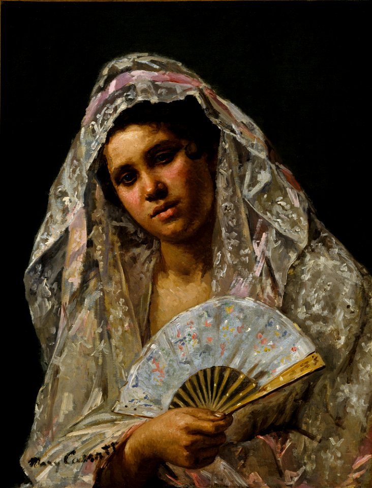 Spanish Dancer Wearing a Lace Mantilla, SAAM-1967.40 1