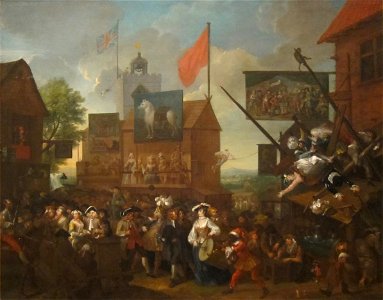 Southwark Fair by William Hogarth (English, 1733