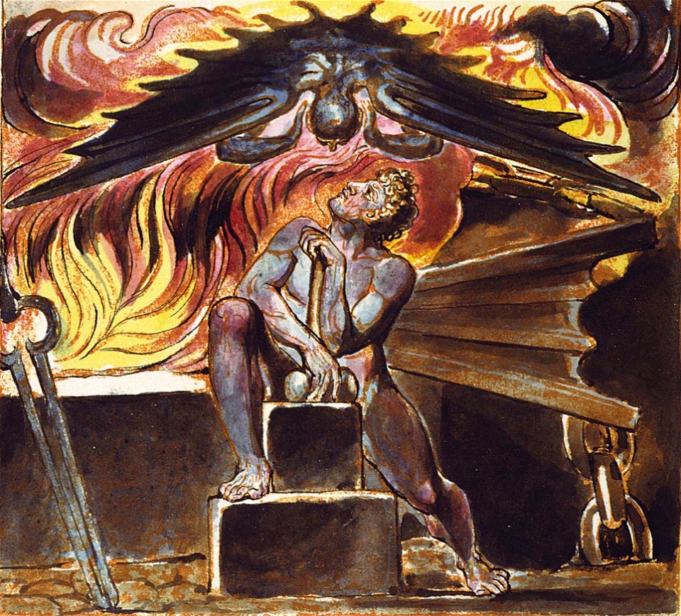 Spectre over Los from William Blake's Jeruesalem