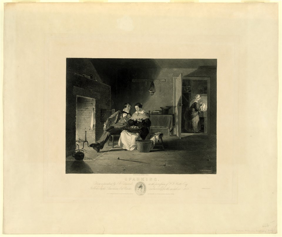 Sparking - F.W. Edmonds 1839 ; engraved by Alfred Jones. LCCN2006678322