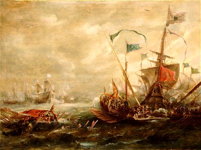 Spanish engagement with Barbary pirates RMG BHC0747