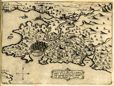 Spallato citta nobile et antiqua patria di Diocletiano - Camocio Giovanni Francesco - 1574