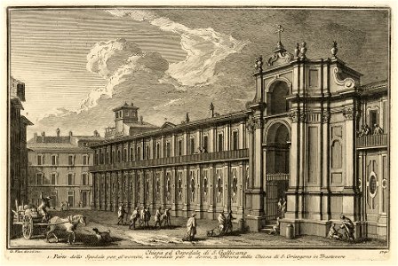 Spedale di S. Gallicano - Plate 174 - Giuseppe Vasi