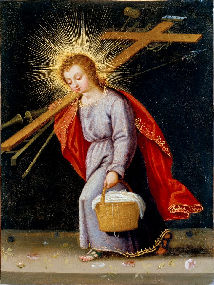 Spanish or South American - The Infant Christ Bearing the Instruments of the Passion - Google Art Project