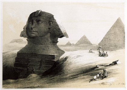 Sphinx - Allan John H - 1843. Free illustration for personal and commercial use.