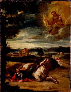 Spanish - St Anthony of Padua appearing to a Knight - Google Art Project