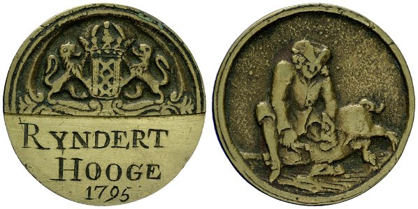 Spek- of varkensslagersgilde t.n.v. Rijndert (of Rijnier) Hooge(n) (geb. 1754) 1795, objectnr PA 1303
