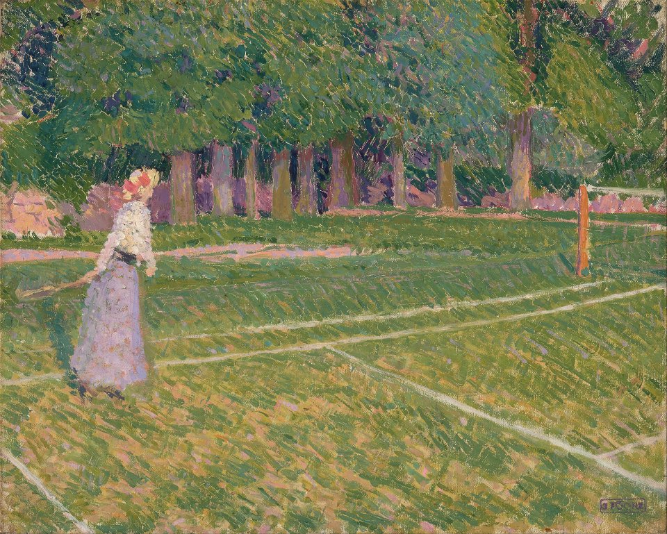 Spencer Frederick Gore - Tennis at Hertingfordbury - Google Art Project