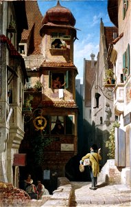 Carl Spitzweg 020. Free illustration for personal and commercial use.