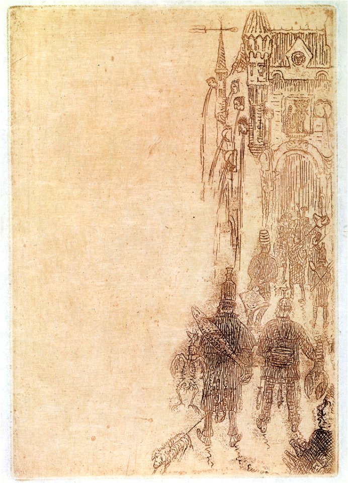Spijskaart voor Charles Vos, James Ensor, MSK Gent, 1998-B-110-2