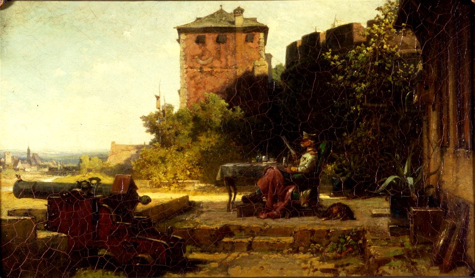 Carl Spitzweg - Der alte Festungskommandant (ca.1860)