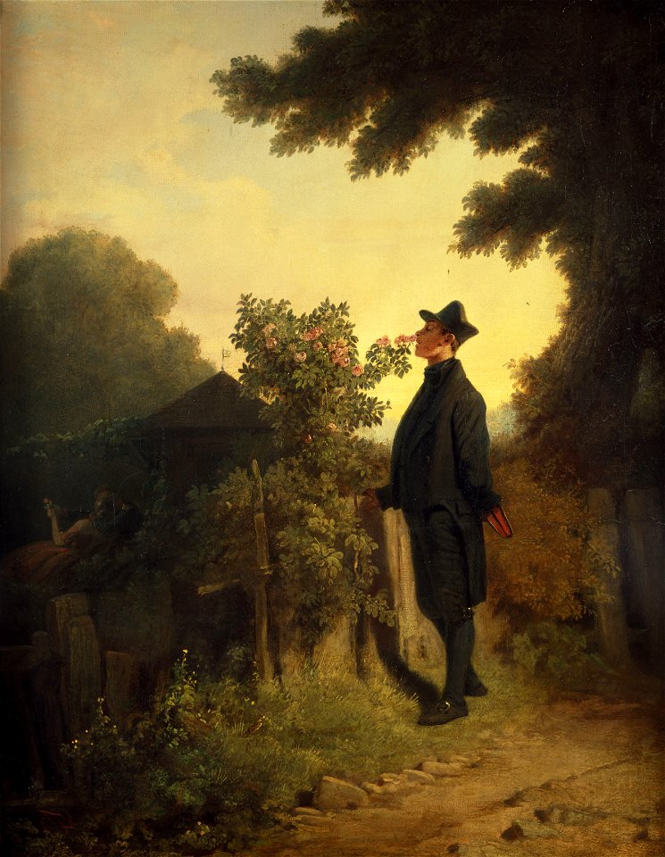 Carl Spitzweg - Der Rosenfreund (Städel)