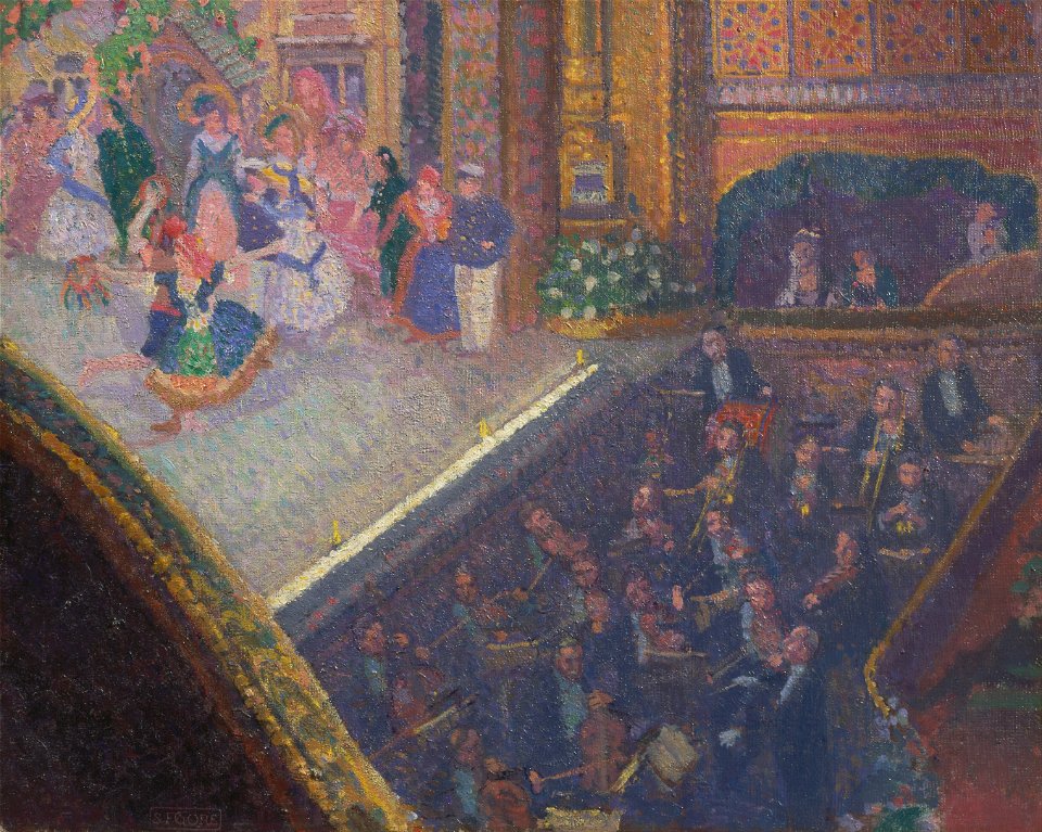 Spencer Frederick Gore - Ballet Scene from On the Sands - Google Art Project. Free illustration for personal and commercial use.