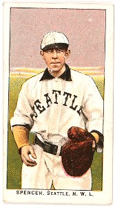 Spencer, Seattle Team, baseball card portrait LCCN2007685554