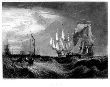 Spithead engraving by William Miller after Turner