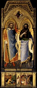 Spinello Aretino - St Nemesius and St John the Baptist - WGA21680. Free illustration for personal and commercial use.