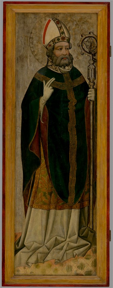 Spišský maliar - Svätý biskup - Vojtech ^ (Svätý Biskup - Mikuláš^) - O 1590 - Slovak National Gallery