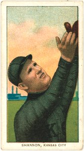 Spike Shannon, Kansas City Team, baseball card portrait LCCN2008676646