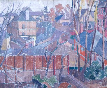 Spencer Gore (1878-1914) - From a Window in Cambrian Road, Richmond - N03558 - National Gallery. Free illustration for personal and commercial use.