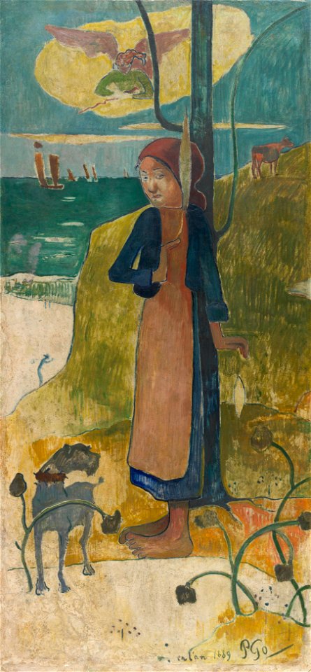 Spinnend Bretons meisje - s0513S2006 - Van Gogh Museum