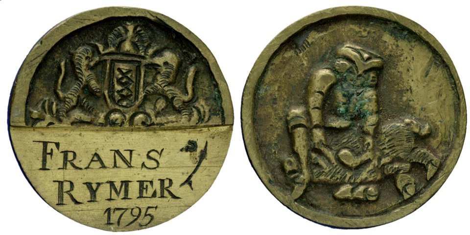 Spek- of varkensslagersgilde t.n.v. Frans Rijmer (geb. 1768) 1795, objectnr PA 1302