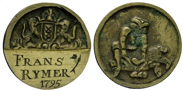 Spek- of varkensslagersgilde t.n.v. Frans Rijmer (geb. 1768) 1795, objectnr PA 1302