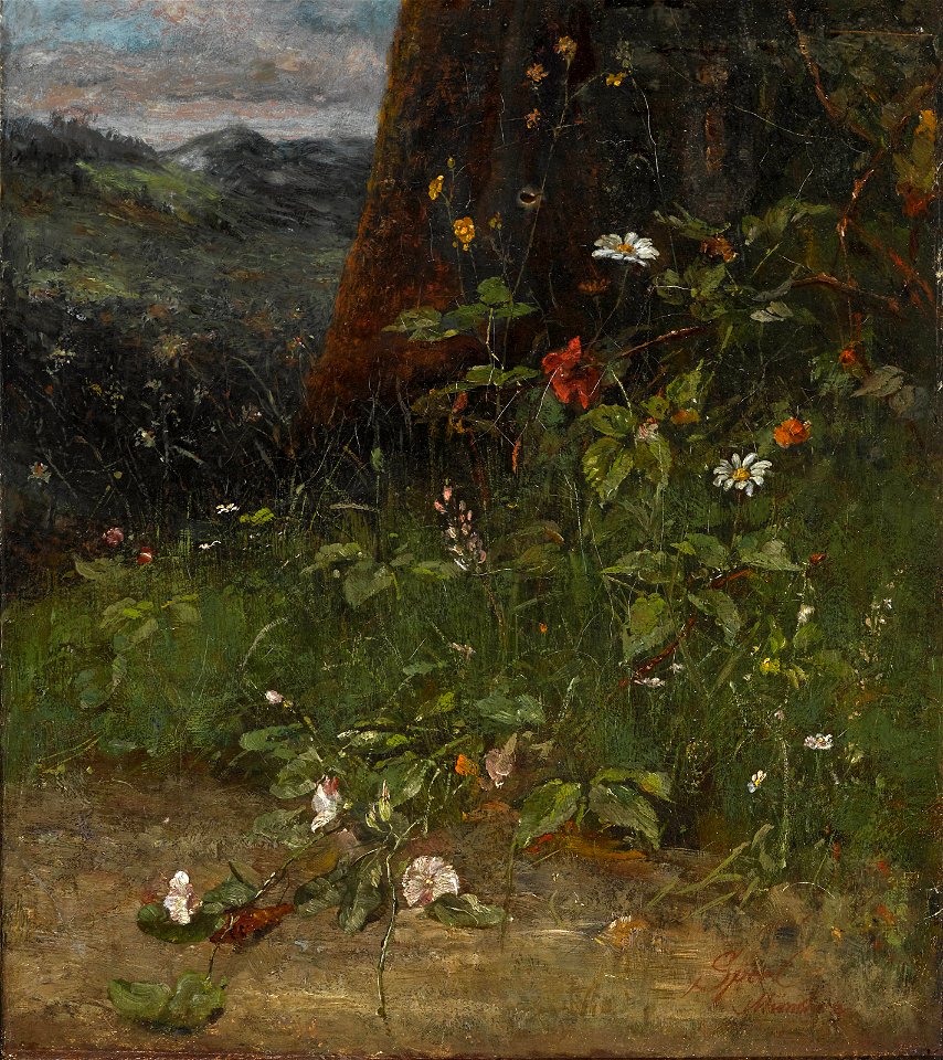 Johann Sperl - Blumen am Wegrand