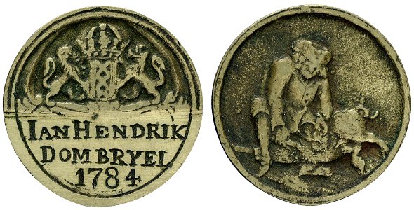 Spek- of varkensslagersgilde t.n.v. Jan Hendrik Tombruyel (geb. 1751), 1784, objectnr PA 1289
