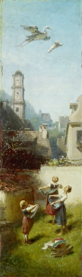 Carl Spitzweg - Der Klapperstorch (1885)