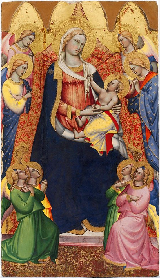 Spinello Aretino - Virgin Enthroned with Angels - 1905.1 - Fogg Museum
