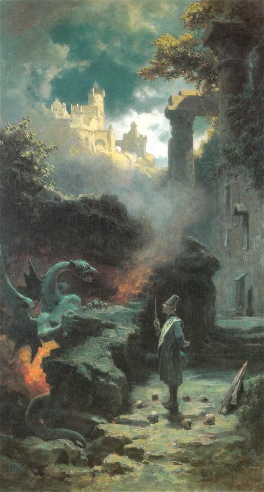 Carl Spitzweg - Der Hexenmeister (ca. 1880)
