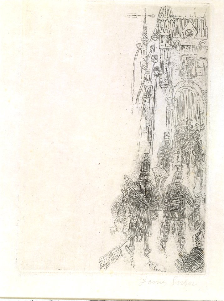 Spijskaart voor Charles Vos, James Ensor, MSK Gent, 1998-B-110-1