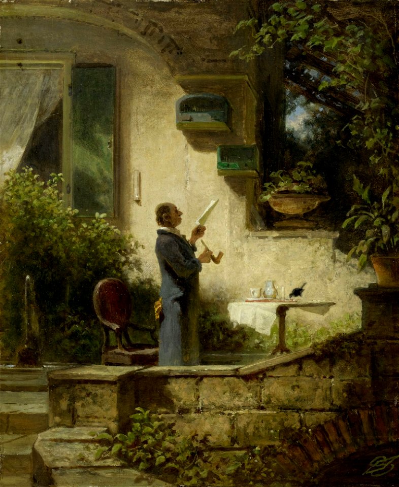 Carl Spitzweg Die Lektüre