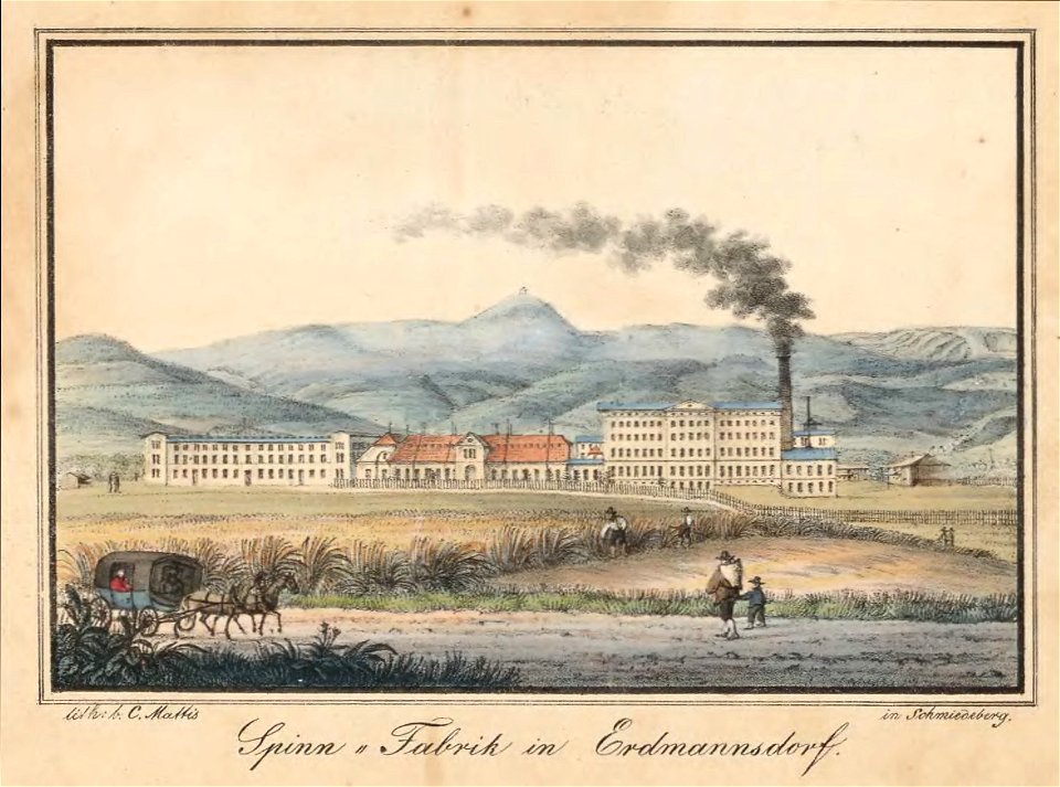 Spinn-Fabrik in Erdmannsdorf Carl Theodor Mattis