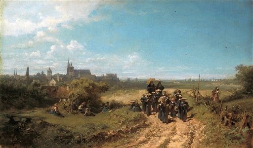 Carl Spitzweg - The Convent-School Outing - WGA21685