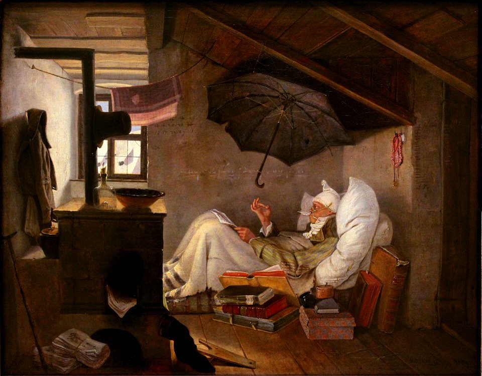Carl Spitzweg - Der arme Poet (Neue Pinakothek)